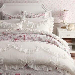 SOLDPotteryBarn teen💐Cabbage Rose quilt